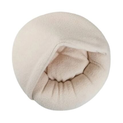 Boucle Hooded Nesting Pet Bed for Dogs