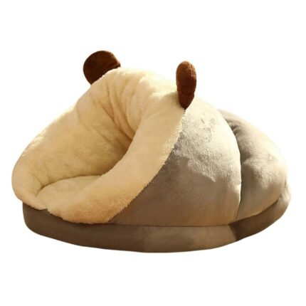 Hooded Dog Bed and Cat Cave Sleeping Bed