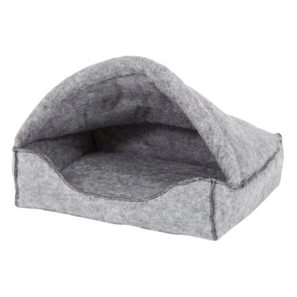 Hooded Kitty Lounger Cat Bed for Indoor Use